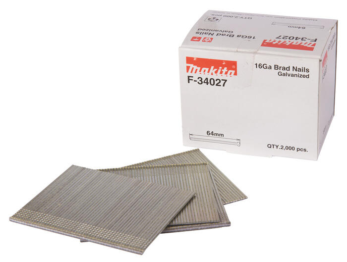Tapiņnaglas 1,6X64mm 16ga 2000gab AF600