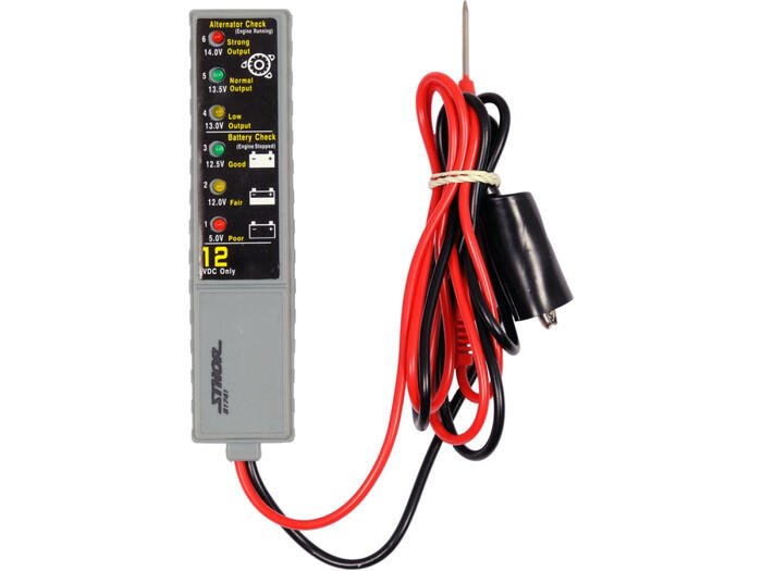 Sthor 81741 LED akumulatora testeris, 12