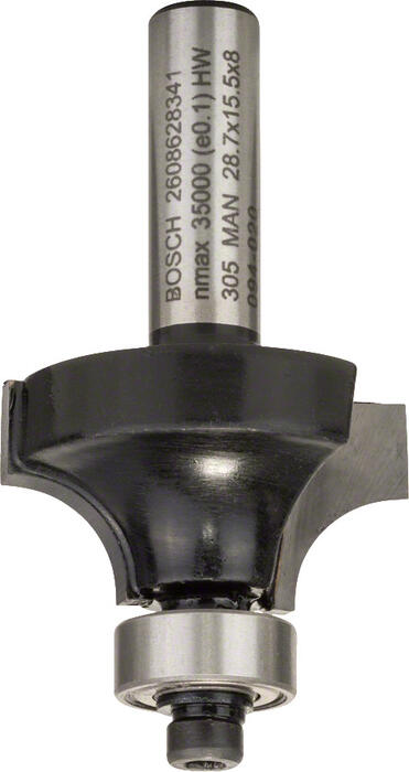 Noapaļošanas frēze HM R=8 mm, divpusējā