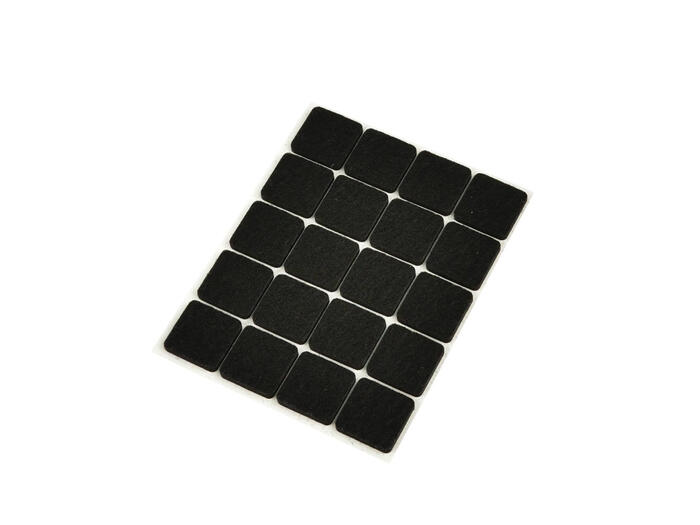 Mēbeļu filca aizsarglapiņas, 20x20mm, pašlīmējošas, 20