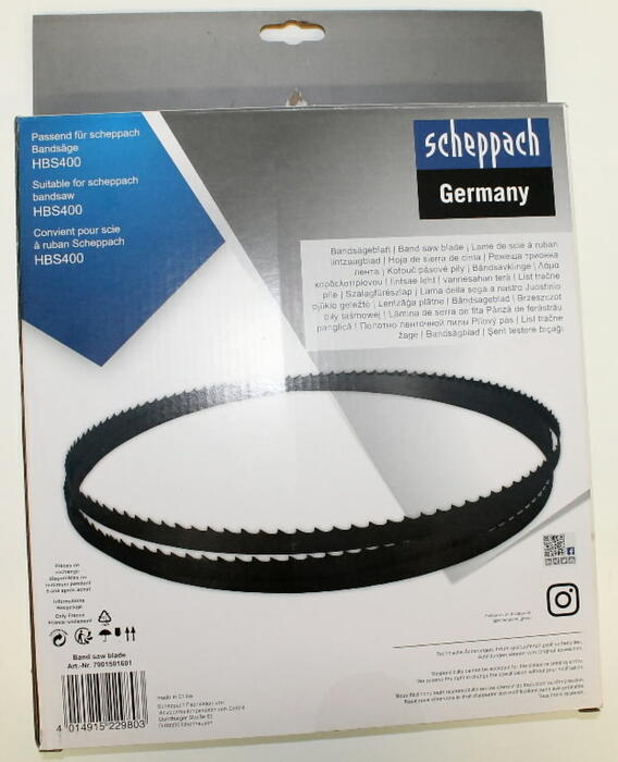 Scheppach lentzāģa asmens HBS400 7901501601, 2240x13x0