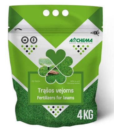 Mēslojums mauriņam 4kg 9280441 AGROCHEMA (9280441)