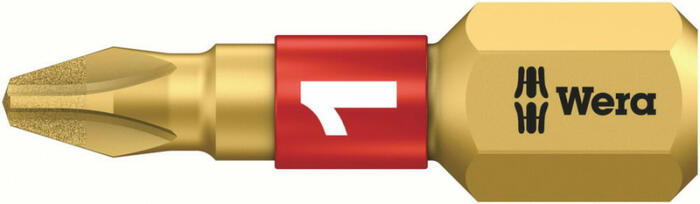 Wera ударная битa 056400, 25mm, алмазное покрытие, PH1, ударостойкая, индивидуальный инструмент (056400)