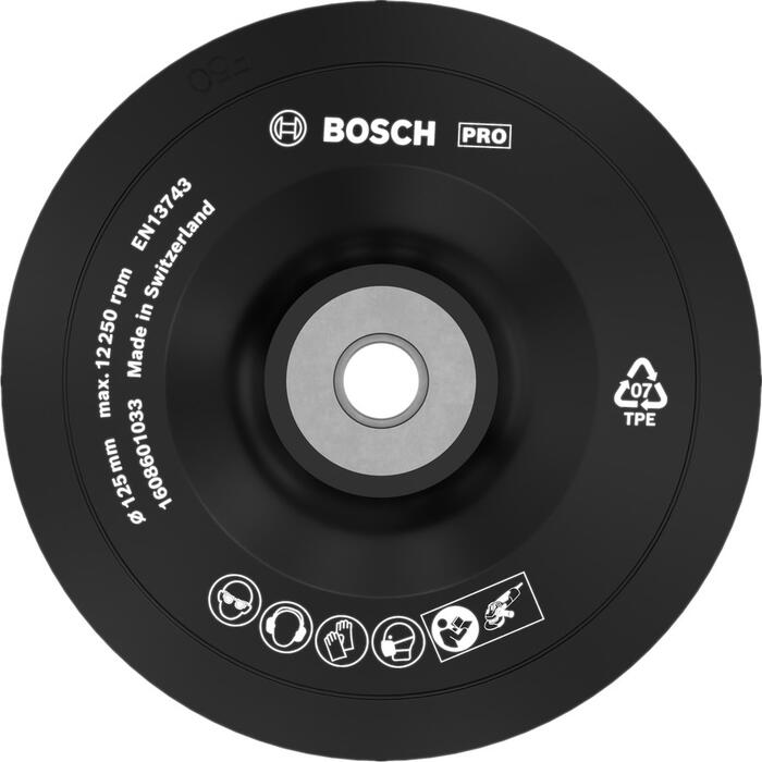 Gumijas slīpšķīvis D 125 mm, 1