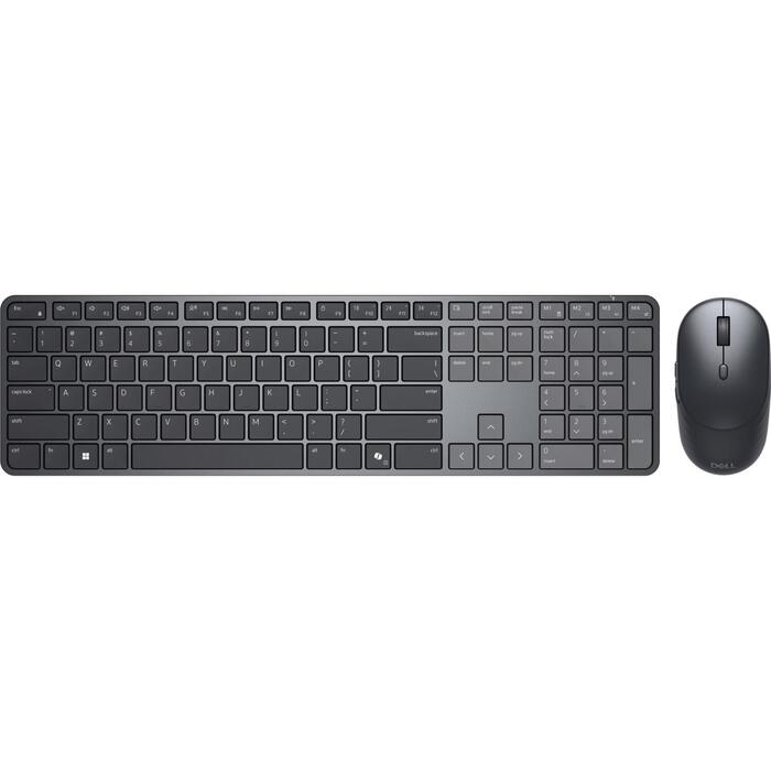 Dell Pro 7 Slim klaviatūra un pele KM726, bezvadu, Bluetooth, melna, Iekļauta pele, Estu izkārtojums (580-BDHM)