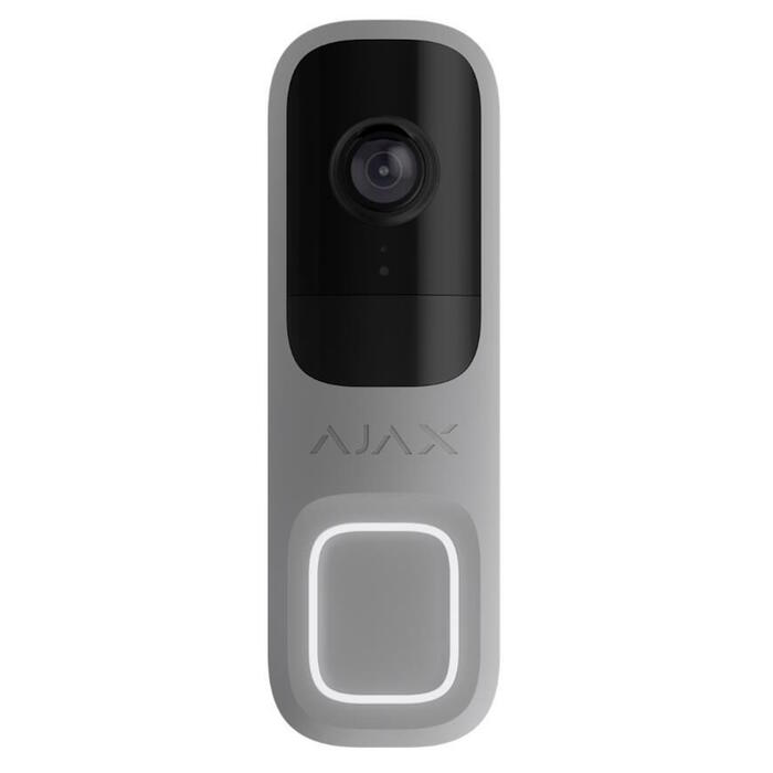 Ajax умный видеодомофон DoorBell 66393 4MP 155° WiFi AI обнаружение двустороннее аудио Серый (66393)