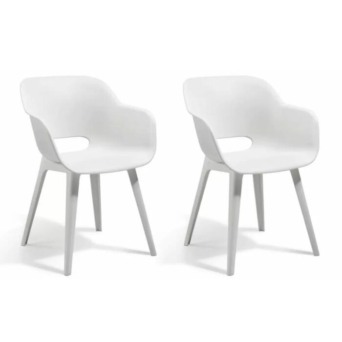 Keter Садовый стул 2 шт. Akola 29207305400, 4кг, 56,7 x 55,8 x 81см, 110кг (29207305400)