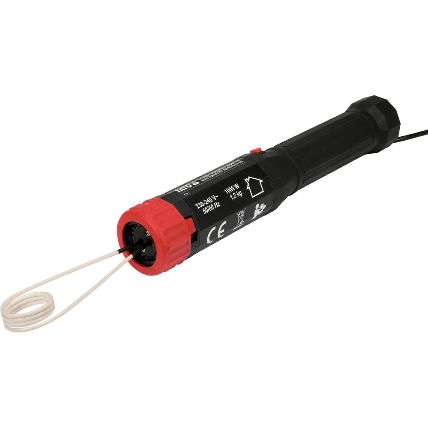 Yato портативный индукционный нагреватель YT-05880, 1000W, 230-240V, 50/60Hz, IP20, класс I, 9 шт, блокировка (YT-05880)