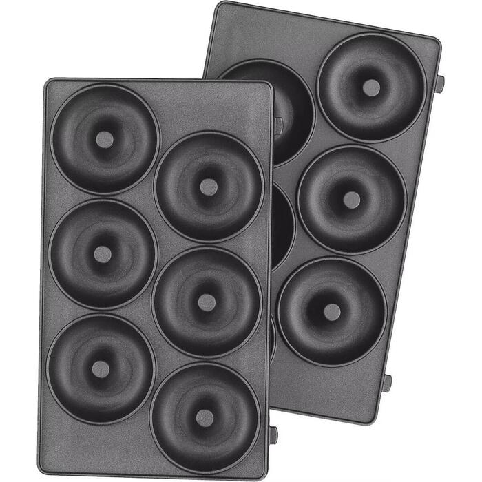 Tefal plāksnes XA8111F0, virtuļu, melnas, savietojamas