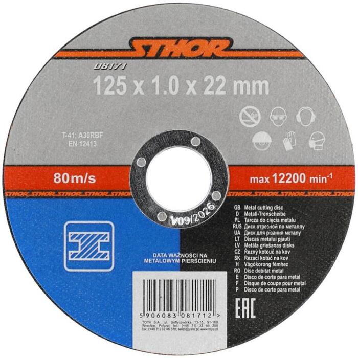 Sthor metāla griešanas disks 08171, 125mm