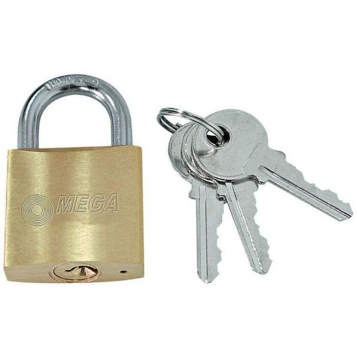 Mega Piekaramā slēdzene 5030726, 50mm, misiņš