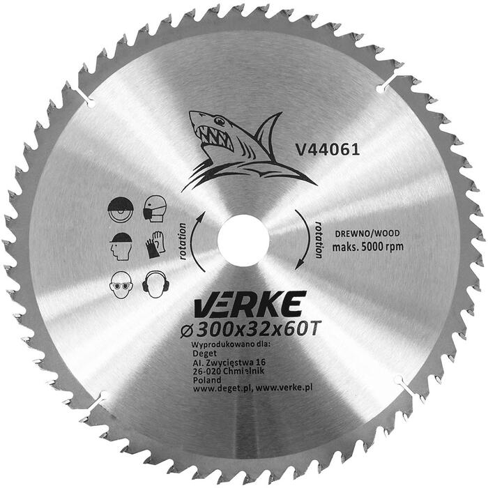 Zāģa ripa kokam 300x32x60z; V44061 VERKE (V44061)
