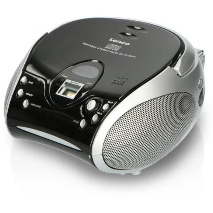 Lenco SCD-24 Black/Silver CD magnetola, 2x2W