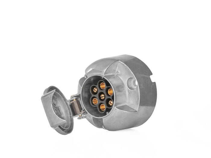 Geko piekabes kontaktligzda 7PIN 12V, alumīnijs