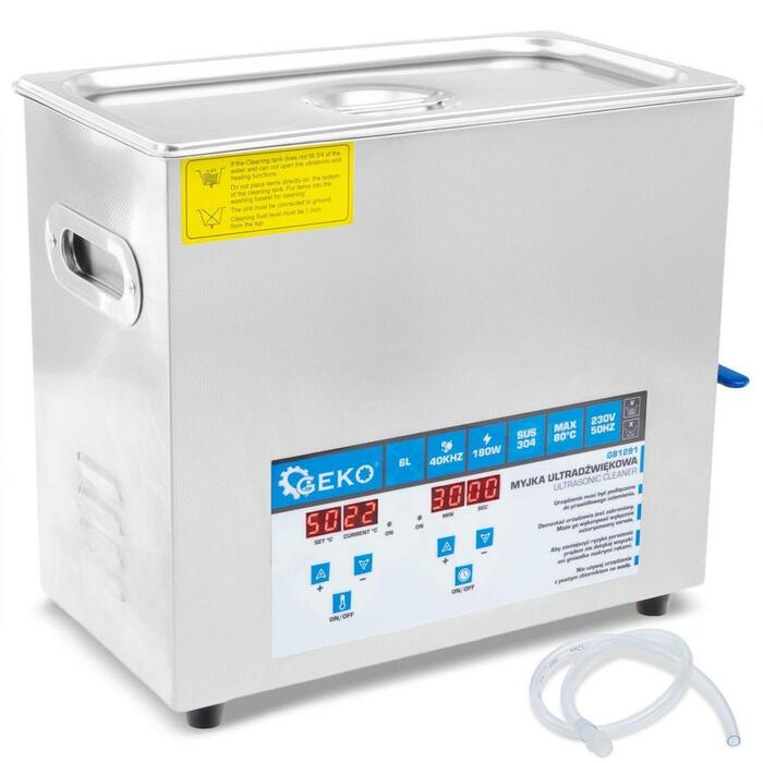 Geko Ultrasonic Cleaner G81291 6L, 180W