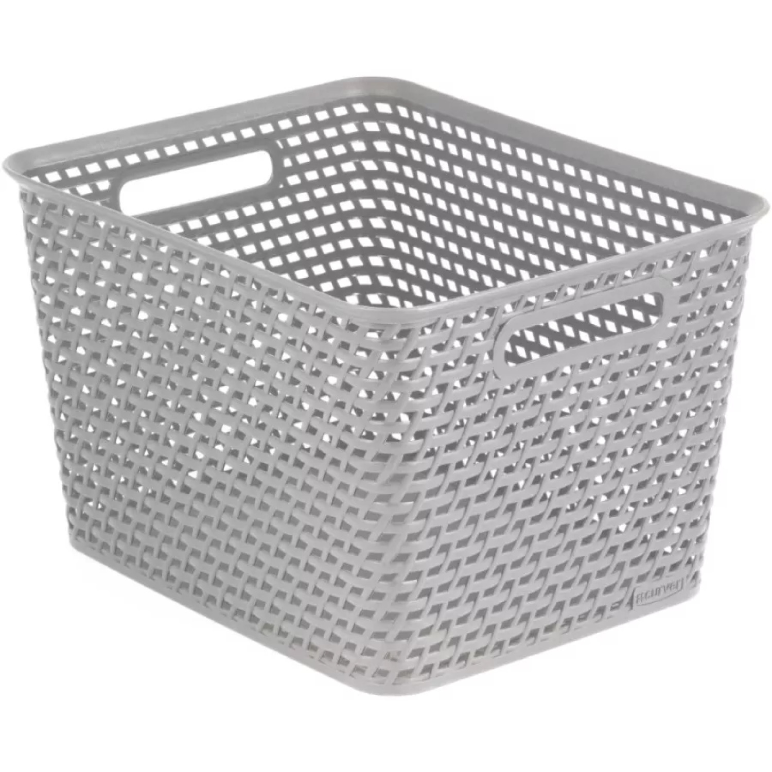Curver Groziņš Your Style L 0804756099, 35x30x22cm, plastmasa, pelēks, perforētas sienas, sānu rokturi (0804756099)