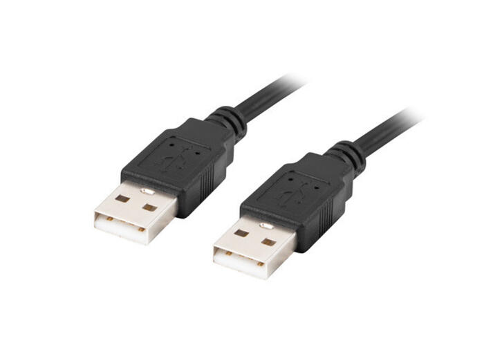 Кабель USB-A 2.0 с разъемами USB Type-A CA-USBA-20CU-0018-BK USB-A – USB-A 2.0 Черный Lanberg (CA-USBA-20CU-0018-BK)