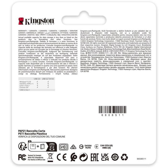 Kingston DataTraveler SE9 G3 DTSE9G3/256GB, 256
