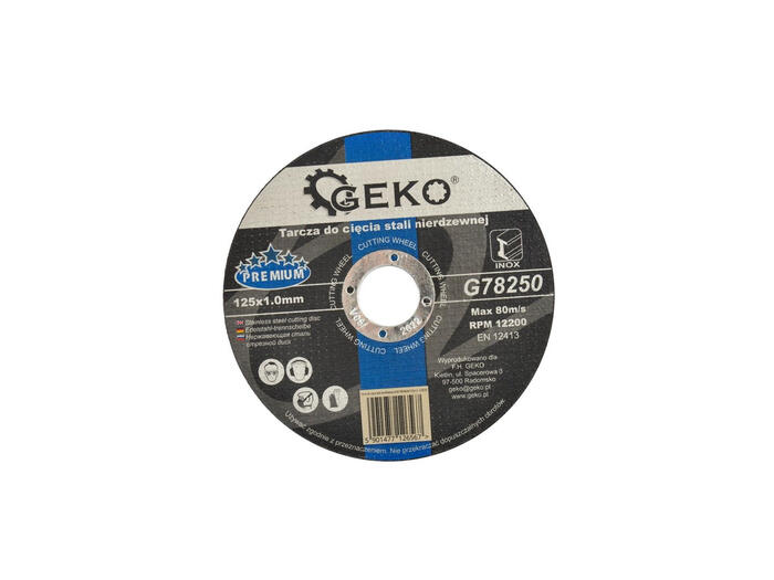Geko Nerūsējošā tērauda griešanas disks G78250
