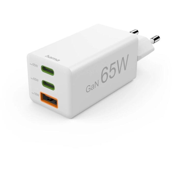 Hama lādētājs 001251420000, 65W, 100-240V, 2x