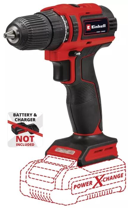 Bezvadu urbis TE-CD 18/40 Li BL, EINHELL, 4513997, 40 Nm, 2 ātrumi, ergonomisks dizains (4513997)