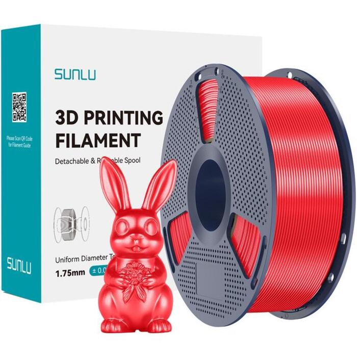 Sunlu PLA+ Silk R, sarkans, 1