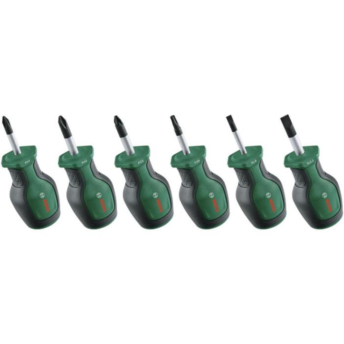 BOSCH 1600A032UK īso skrūvgriežu komplekts, 6