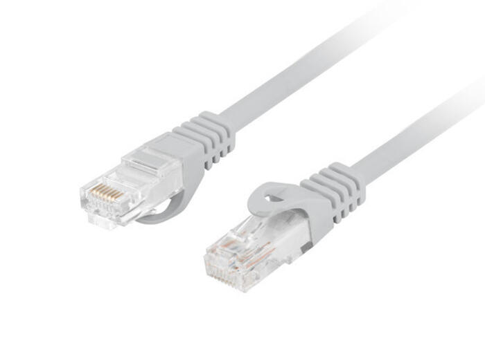 Кабель LAN Cat 6 UTP LSZH CU RJ45 RJ45 2 м до 10 Гбит с Серый PCU6 10CU 0200 S Lanberg (PCU6-10CU-0200-S)