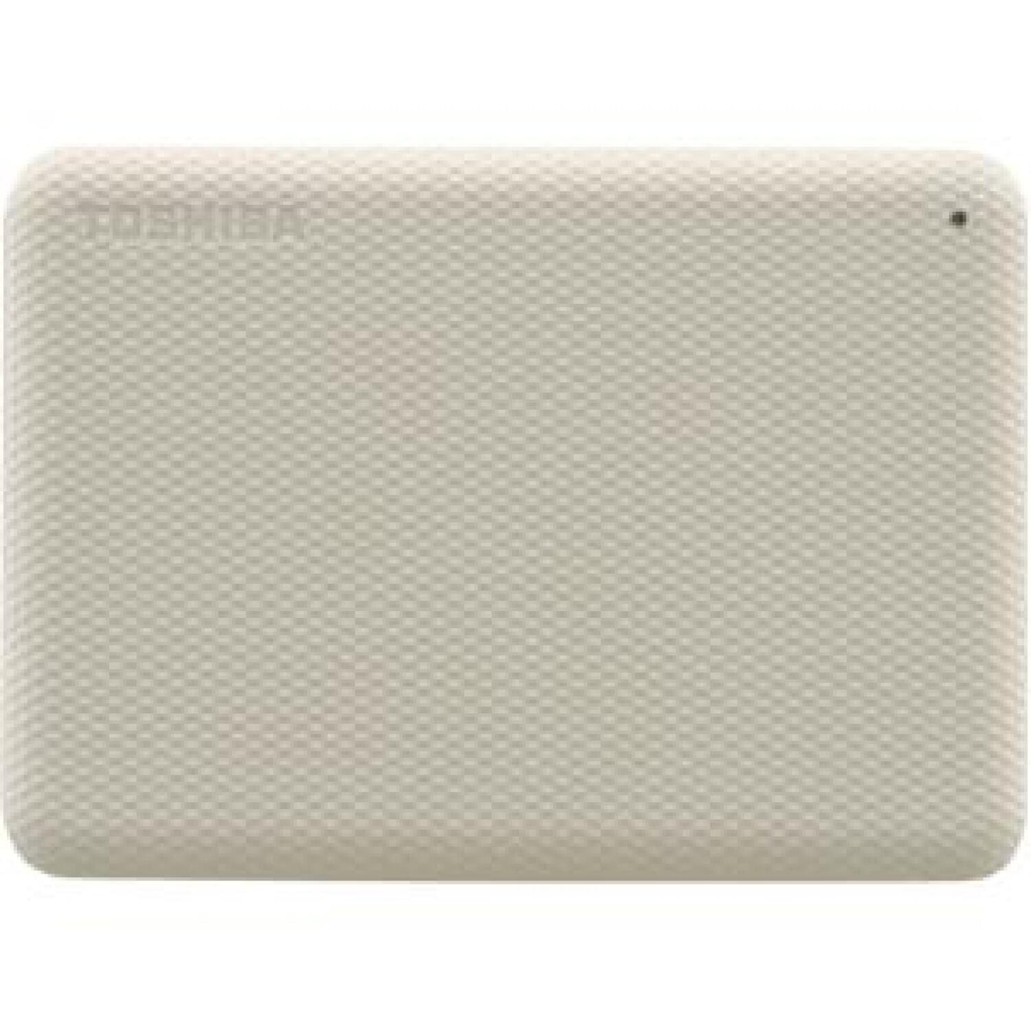 Toshiba Внешний жесткий диск Canvio Advance HDTCA20EW3AA, 2000 ГБ, 2.5", USB 3.2 Gen1, белый, аутентификация по паролю (HDTCA20EW3AA)