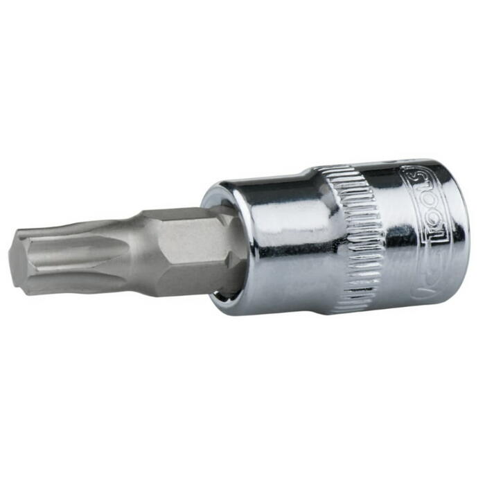 Kstools muciņa ar uzgali 918.1484-E, 1/4 collas, Torx T30, hromēta (918.1484-E)
