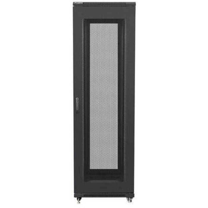 Lanberg Rack шкаф 19" напольный 42U/600x800, FF01-6842-23B, 800кг, черный, перфорированная передняя дверь, IP20 (FF01-6842-23B)
