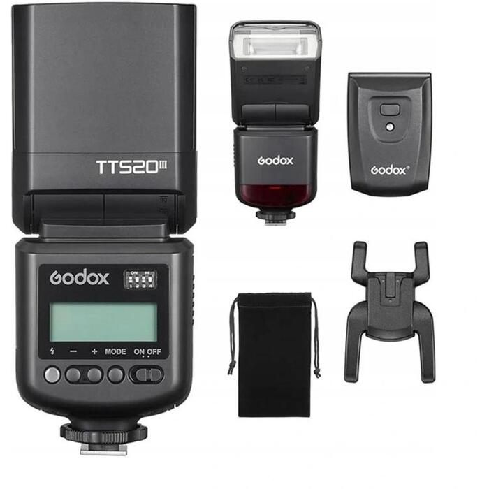 GODOX TT520III zibspuldze, 33 GN ISO