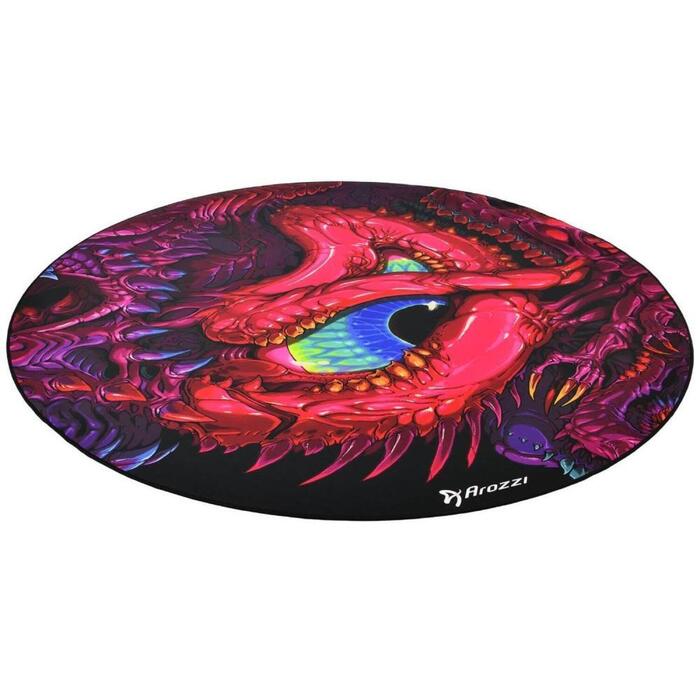 Arozzi Zona Round Floor Pad AZ-ZONA-PAD-CHAOS, 121cm, 3mm, mikrošķiedra, neslīdoša, birojam (AZ-ZONA-PAD-CHAOS)