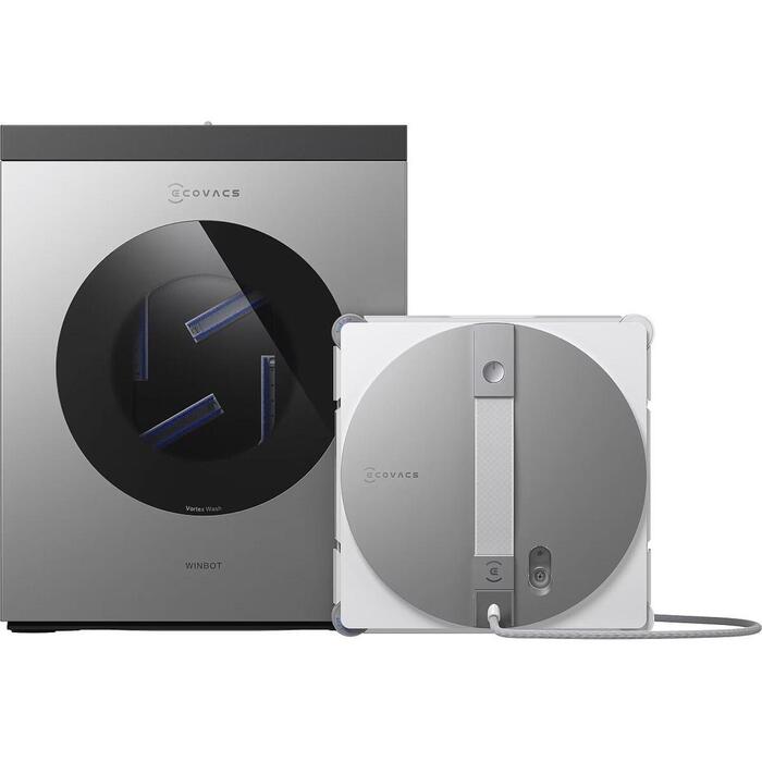 Ecovacs робот для мытья окон WINBOT W3 OMNI, 8000 Па, 4500 мАч, с проводом/без провода, белый/серебристый (WINBOT W3 OMNI)
