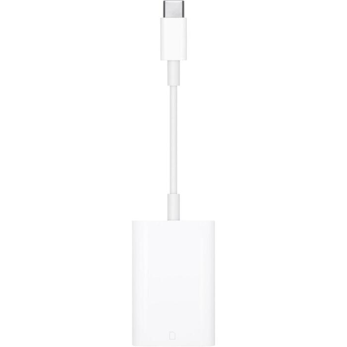 Apple USB-C к SD картридер MW653ZM/A, 1 x USB-C 3.2 Gen 1 (5 Gb/s), совместим с SD UHS-II картами памяти, белый (MW653ZM/A)