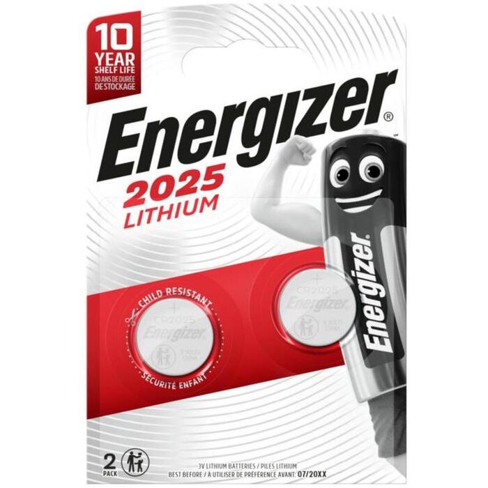 Energizer Akumulators CR2025 BL2, 2 gab