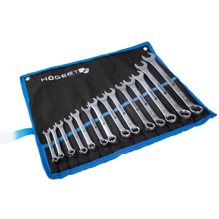 Hogert HT1W497 plakano gredzenu atslēgu komplekts