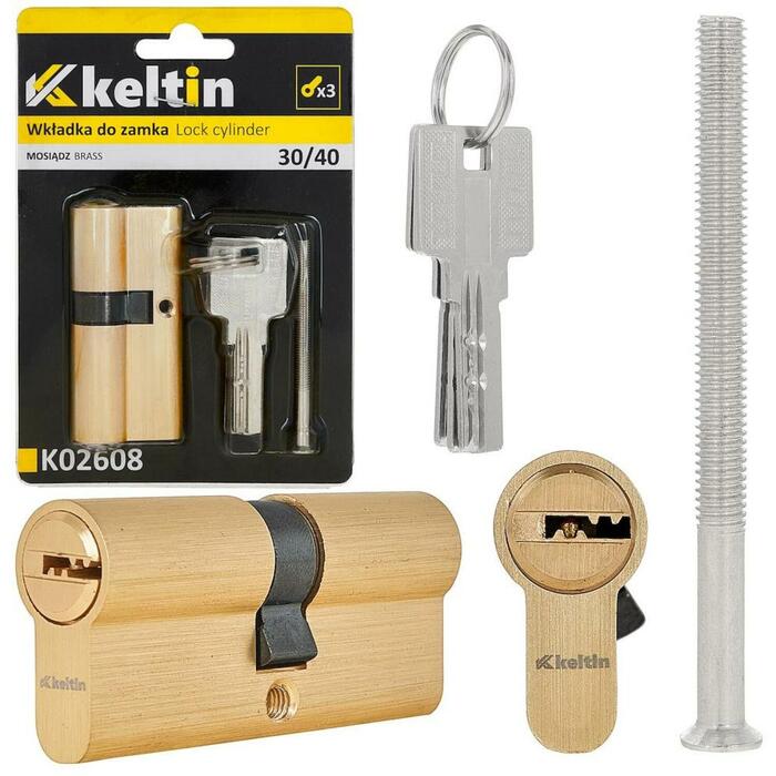 Keltin slēdzene 30/40 K02608, 30/30mm, misiņa