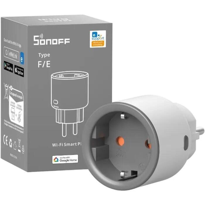 Sonoff viedā kontakligzda S60TPF, 250V, 16A