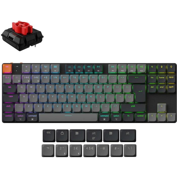 Keychron K1X-H1 klaviatūra, 80%, RGB LED