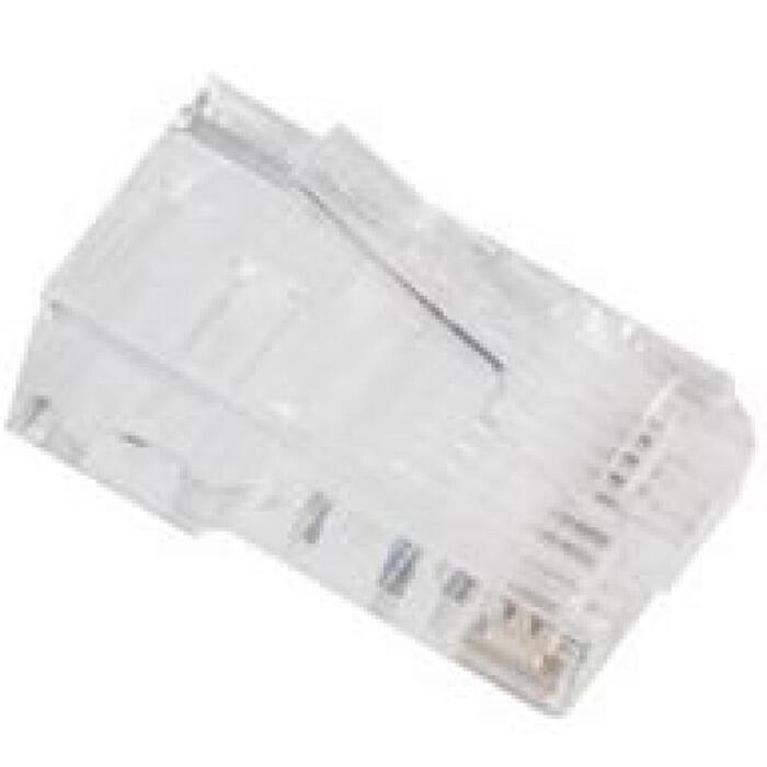 Lanberg RJ45 CAT.6 UTP разъем 8P8C PLU-6000EZ, 100 шт., проходной, UTP, RJ-45, прозрачный (PLU-6000EZ)