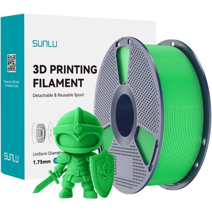 Sunlu PLA+ G, 1.75mm, zaļš