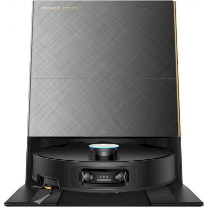 Dreame Пылесос-робот RLX86DE-BLACK, 4.7кг, 35см, 7.9см, 68дБ, 6400мАч, 3.2л, 4.2л, 35кПа, 180мин, 8.8см, HEPA, Голос, Смартфон (RLX86DE-BLACK)