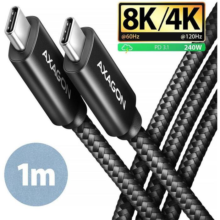 Axagon kabelis USB-C uz USB-C 1m