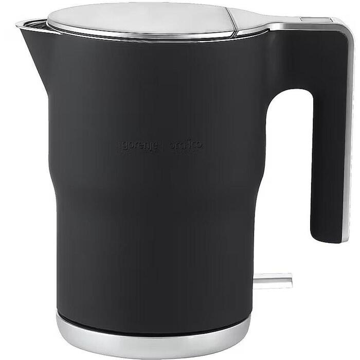 Gorenje Чайник Ora Ito дизайн K15ORAB, 2400 W, 1.5 L, Нержавеющая сталь, 360° поворотная база, Черный (K15ORAB)