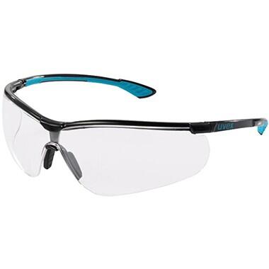 Aizsargbrilles, clear lens, black/blue Uvex (UV9193376)