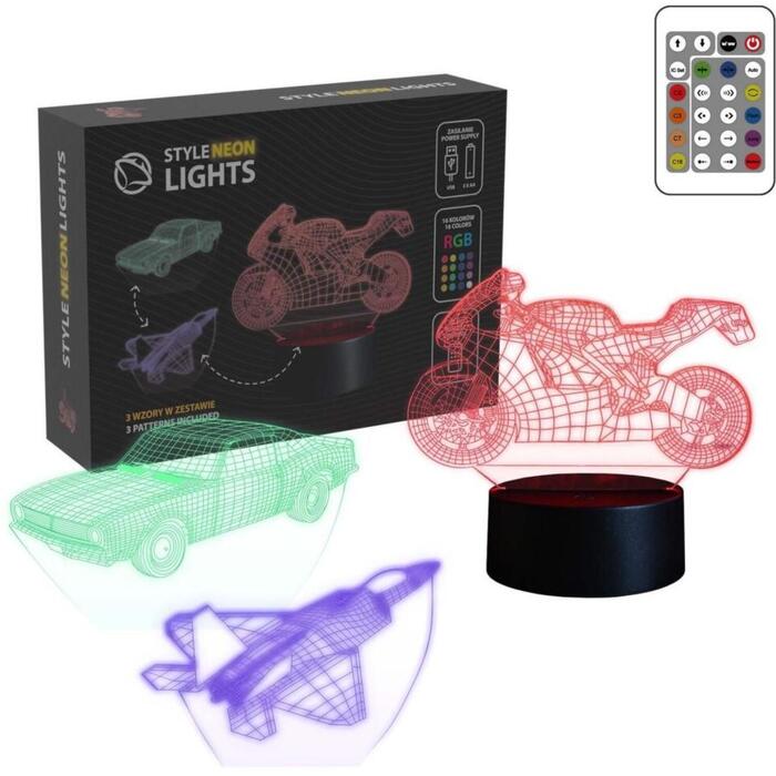 Manta Dekoratīvā lampa SNL121RGB, 5W, 2m
