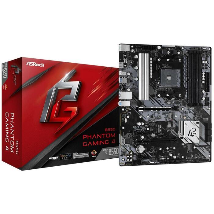 Asrock Mātesplate B550PHANTOMGAMING4, AM4, DDR4 4733+