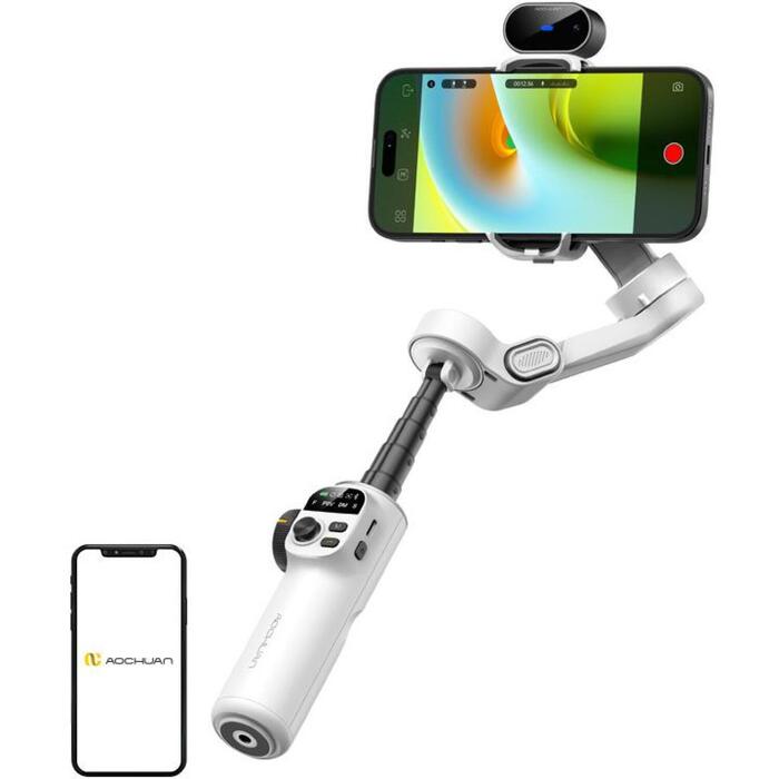 AOCHUAN X2 viedtālruņa stabilizators, 3 asu