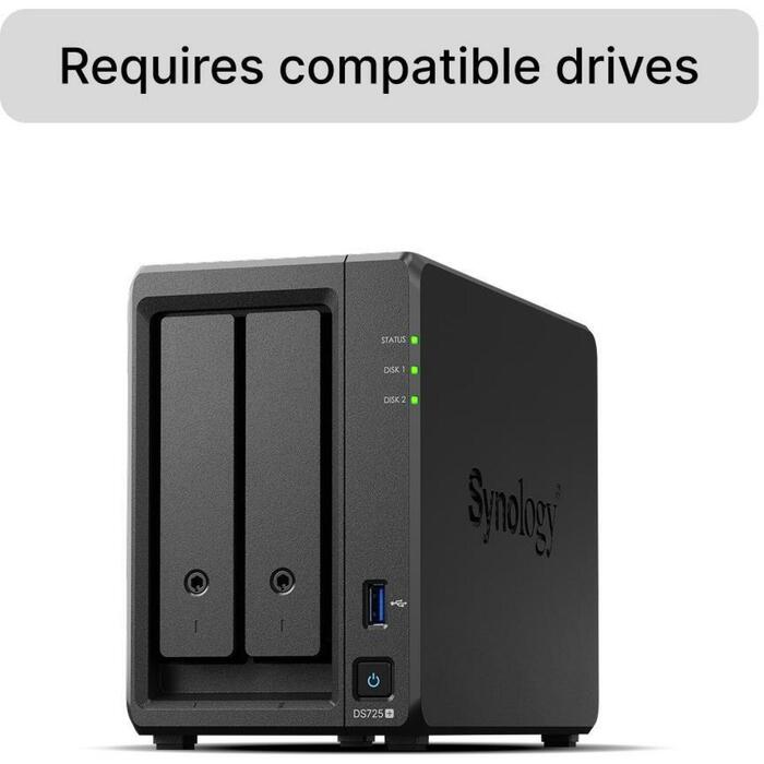 Synology NAS uzglabāšanas tornis DS725+, 2